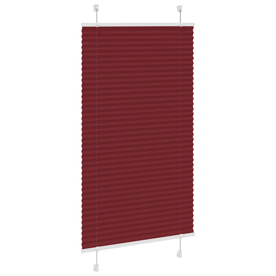 Plissé rolgordijn 70x100 cm stofbreedte 69,4 cm bordeauxrood