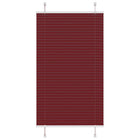 Plissé rolgordijn 80x100 cm stofbreedte 79,4 cm bordeauxrood