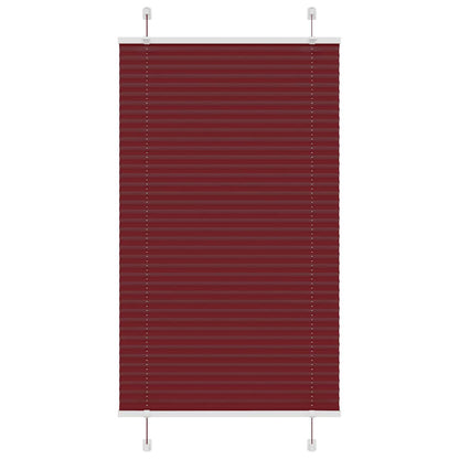 Plissé rolgordijn 80x100 cm stofbreedte 79,4 cm bordeauxrood
