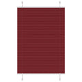 Plissé rolgordijn 85x100 cm stofbreedte 84,4 cm bordeauxrood