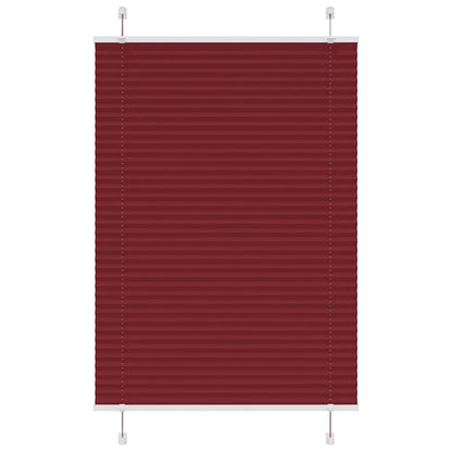 Plissé rolgordijn 85x100 cm stofbreedte 84,4 cm bordeauxrood