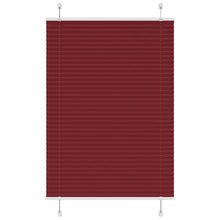 Plissé rolgordijn 90x100 cm stofbreedte 89,4 cm bordeauxrood