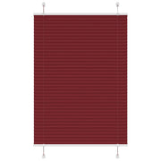 Pleated blind 95x100 cm fabric width 94.4 cm bordeaux