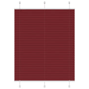 Pleated roller blind 105x100cm fabric width 104.4cm burgundy