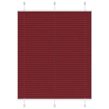 Plissé rolgordijn 110x100cm stofbreedte 109,4cm bordeauxrood