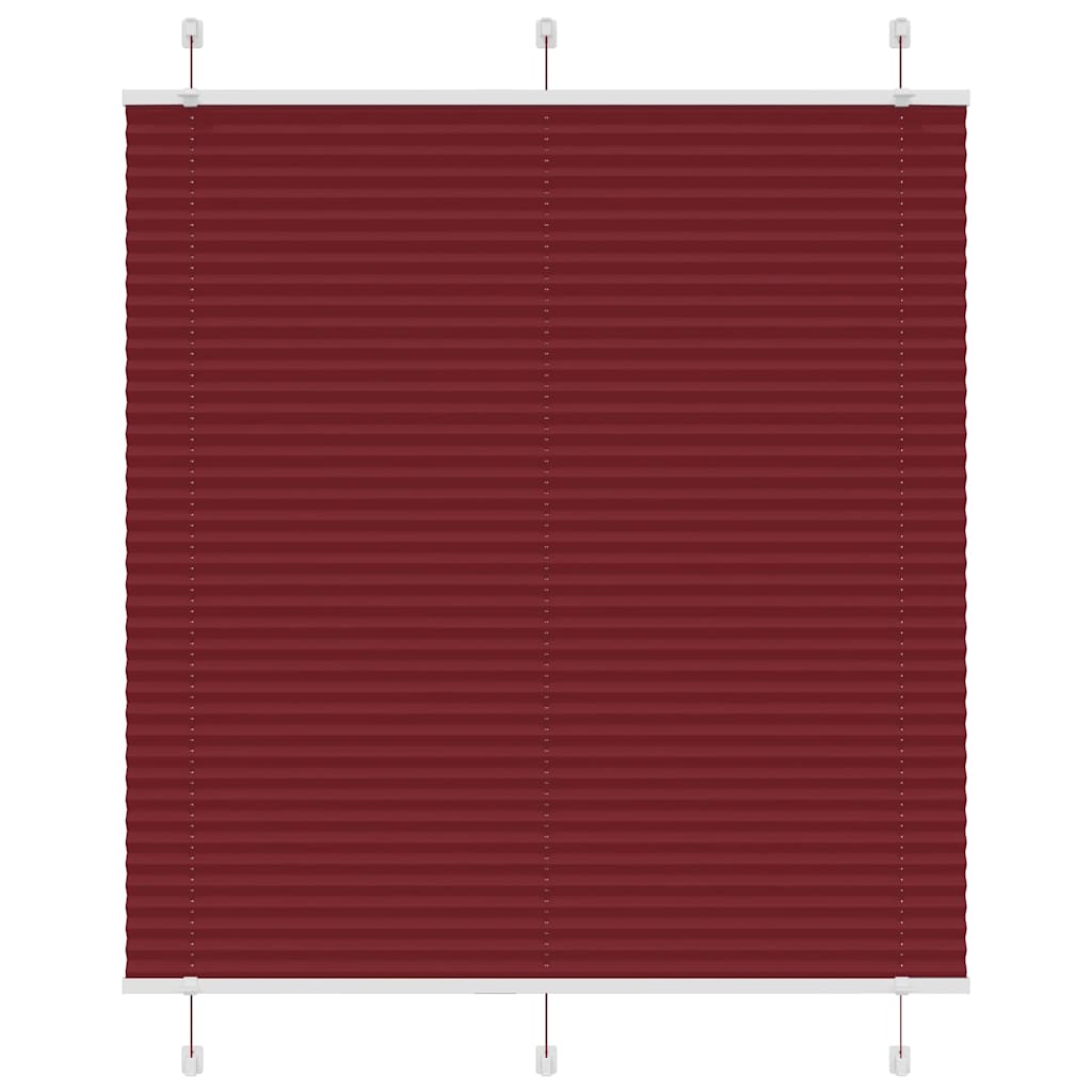 Plissé rolgordijn 115x100cm stofbreedte 114,4cm bordeauxrood