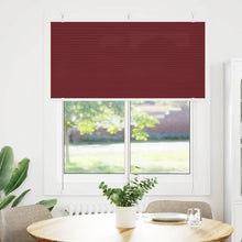 Plissé rolgordijn 115x100cm stofbreedte 114,4cm bordeauxrood