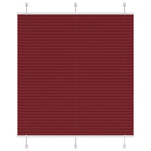 Plissé rolgordijn 120x100cm stofbreedte 119,4cm bordeauxrood