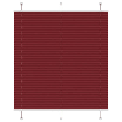 Plissé rolgordijn 120x100cm stofbreedte 119,4cm bordeauxrood