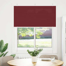 Plissé rolgordijn 120x100cm stofbreedte 119,4cm bordeauxrood