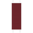 Plissé rolgordijn 40x150 cm bordeauxrood
