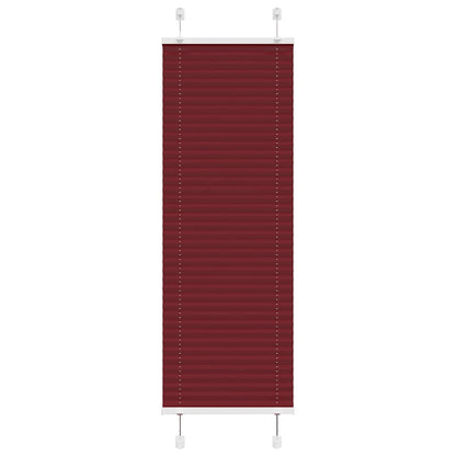 Plissé rolgordijn 40x150 cm stofbreedte 39,4 cm bordeauxrood