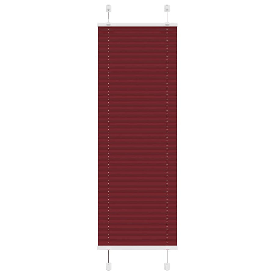 Plissé rolgordijn 40x150 cm stofbreedte 39,4 cm bordeauxrood