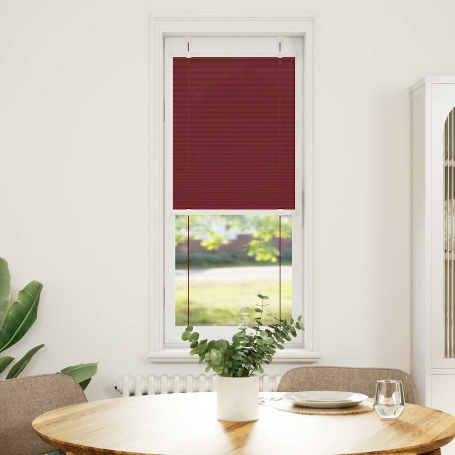 Plissé rolgordijn 40x150 cm stofbreedte 39,4 cm bordeauxrood
