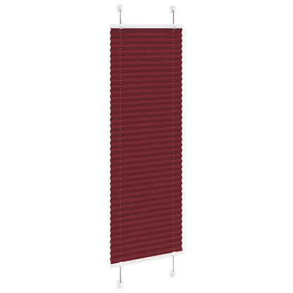 Plissé rolgordijn 40x150 cm stofbreedte 39,4 cm bordeauxrood