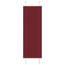 Plissé rolgordijn 45x150 cm stofbreedte 44,4 cm bordeauxrood