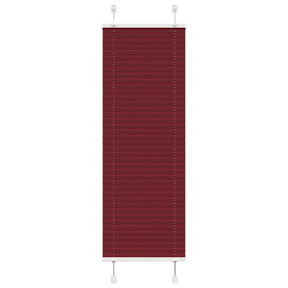 Plissé rolgordijn 45x150 cm stofbreedte 44,4 cm bordeauxrood