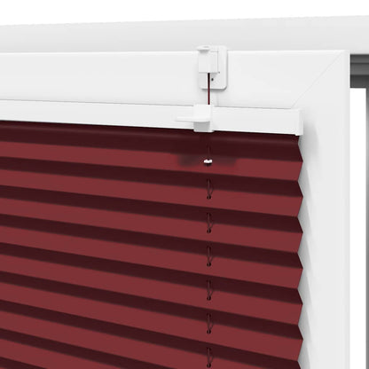 Plissé rolgordijn 45x150 cm stofbreedte 44,4 cm bordeauxrood