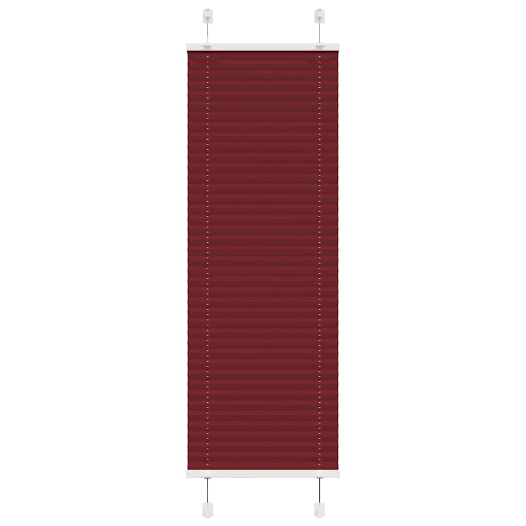 Plissé rolgordijn 50x150 cm stofbreedte 49,4 cm bordeauxrood