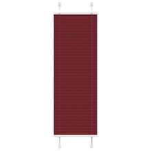 Plissé rolgordijn 50x150 cm stofbreedte 49,4 cm bordeauxrood