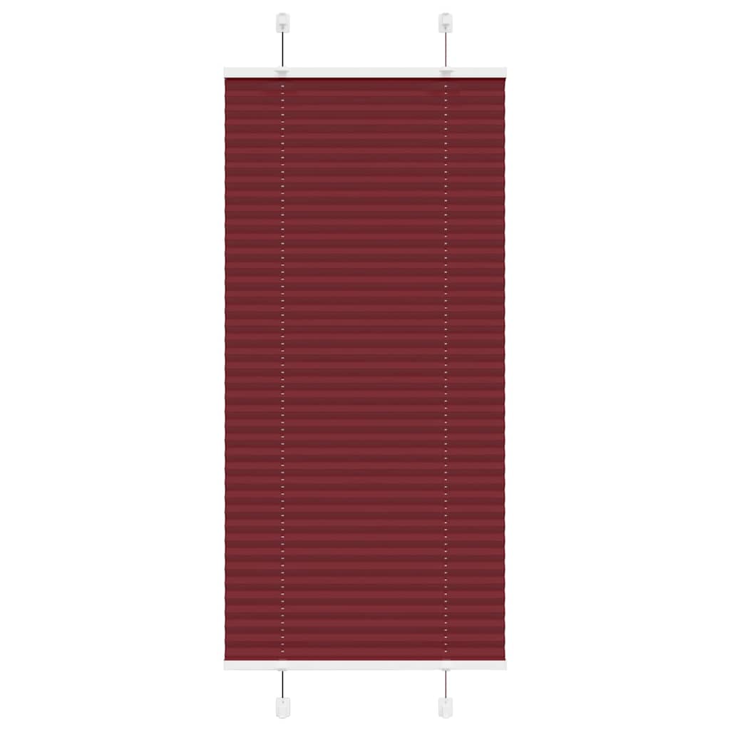 Plissé rolgordijn 55x150 cm stofbreedte 54,4 cm bordeauxrood