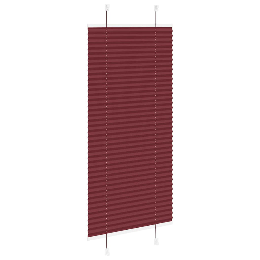 Plissé rolgordijn 55x150 cm stofbreedte 54,4 cm bordeauxrood