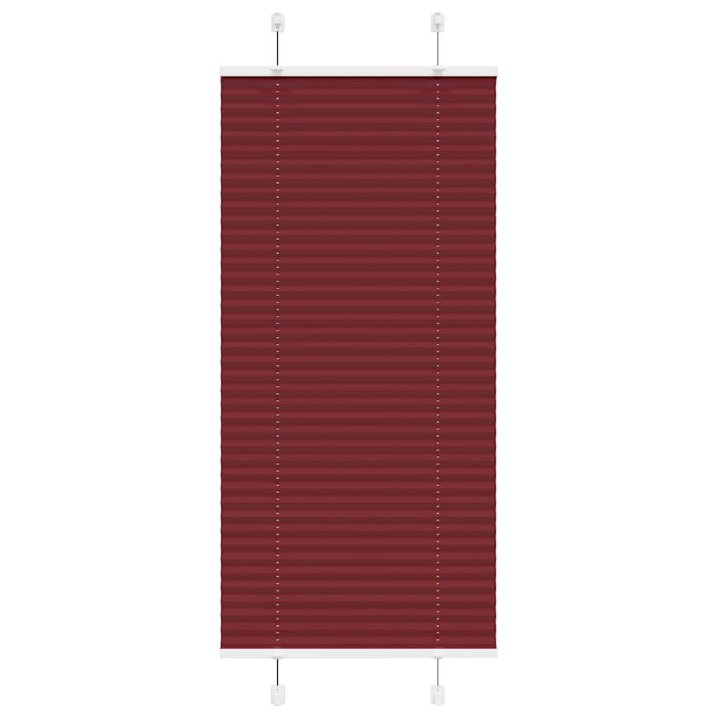 Plissé rolgordijn 60x150 cm stofbreedte 59,4 cm bordeauxrood
