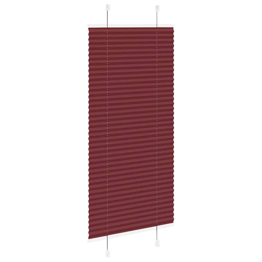 Plissé rolgordijn 60x150 cm stofbreedte 59,4 cm bordeauxrood