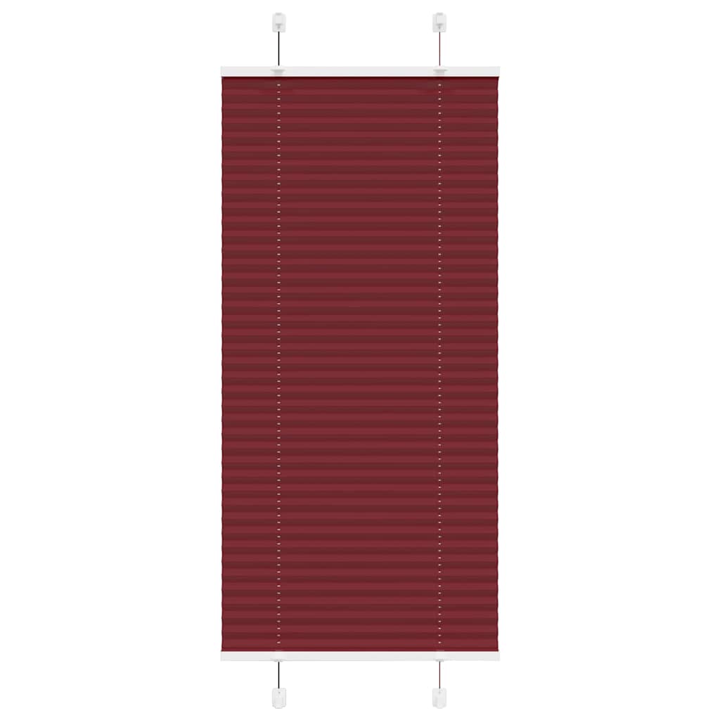 Plissé rolgordijn 65x150 cm stofbreedte 64,4 cm bordeauxrood