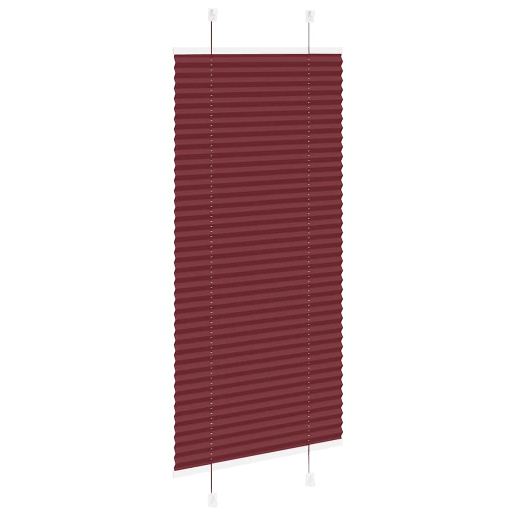 Plissé rolgordijn 65x150 cm stofbreedte 64,4 cm bordeauxrood