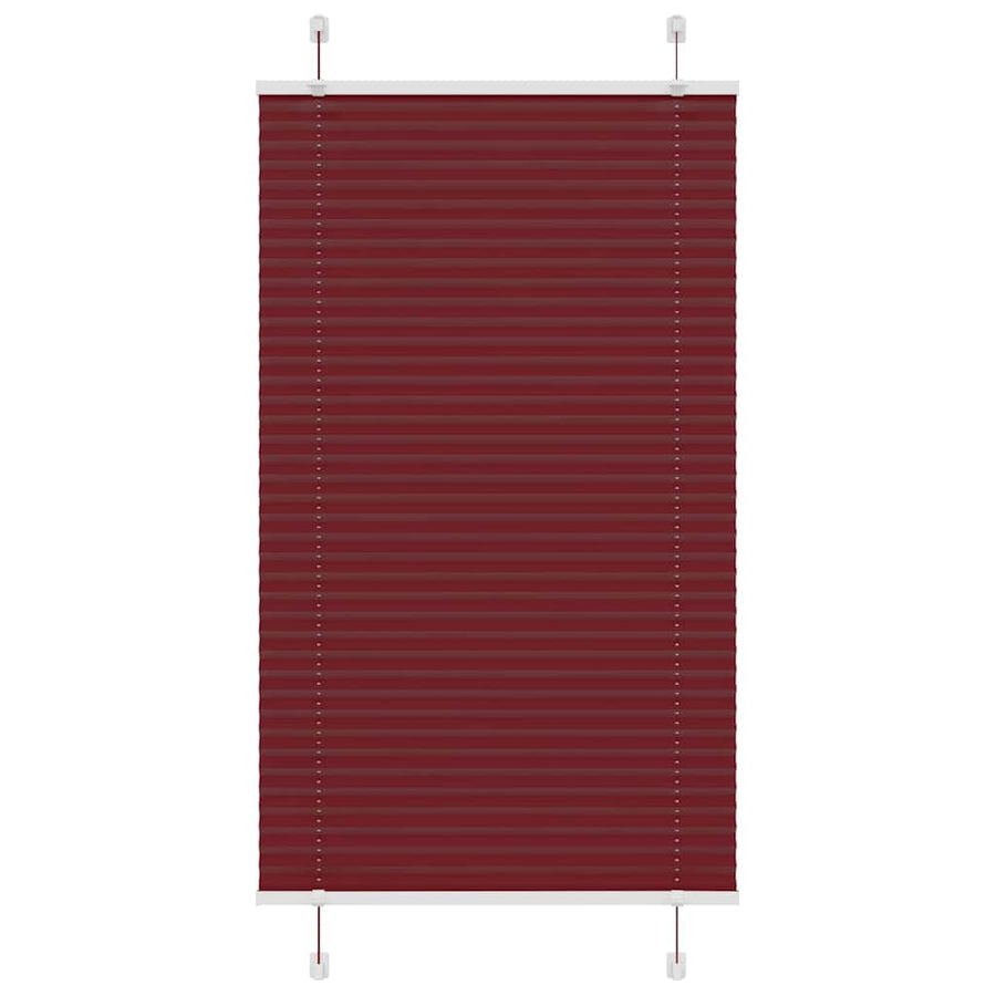 Plissé rolgordijn 70x150 cm stofbreedte 69,4 cm bordeauxrood