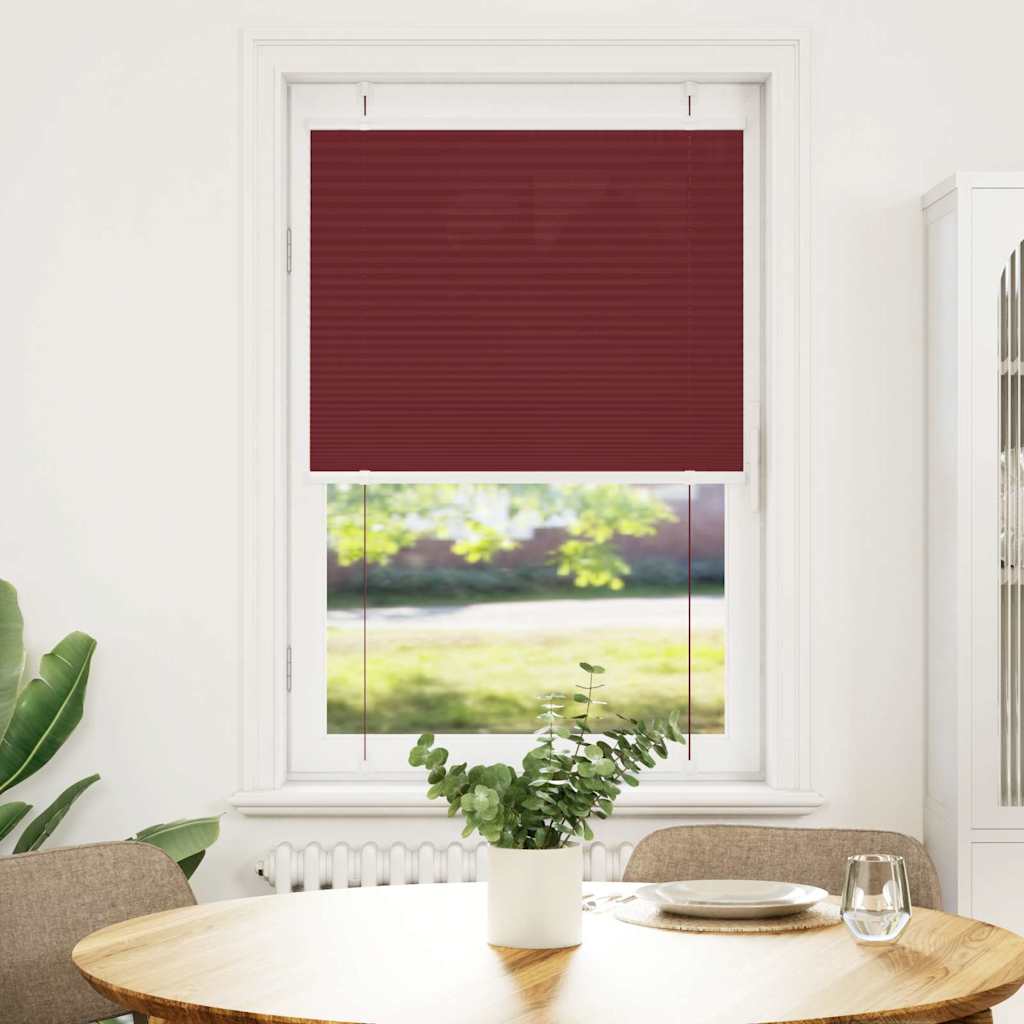 Plissé rolgordijn 70x150 cm stofbreedte 69,4 cm bordeauxrood