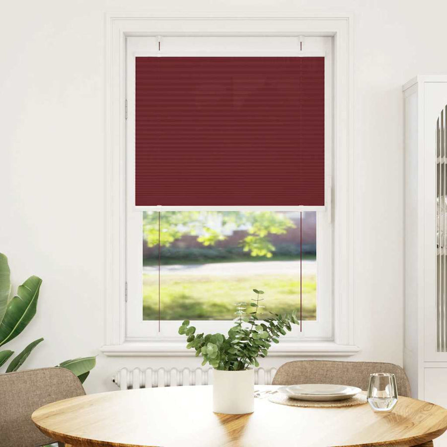 Plissé rolgordijn 70x150 cm stofbreedte 69,4 cm bordeauxrood