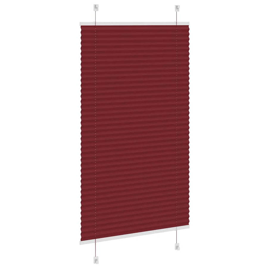 Plissé rolgordijn 70x150 cm stofbreedte 69,4 cm bordeauxrood