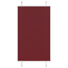 Plissé rolgordijn 80x150 cm stofbreedte 79,4 cm bordeauxrood
