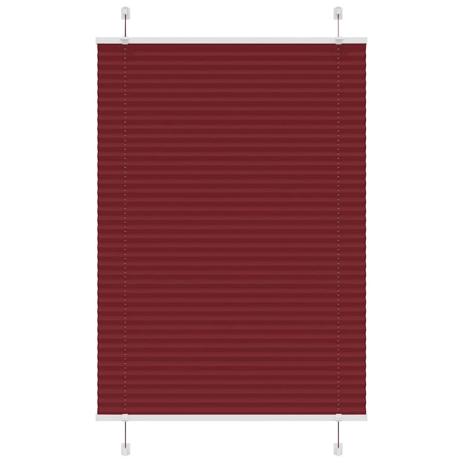 Plissé rolgordijn 95x150 cm stofbreedte 94,4 cm bordeauxrood