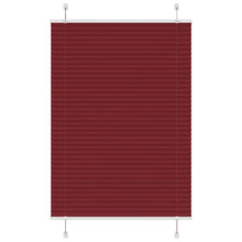 Plissé rolgordijn 100x150 cm stofbreedte 99,4cm bordeauxrood