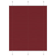 Pleated roller blind 105x150cm fabric width 104.4cm burgundy