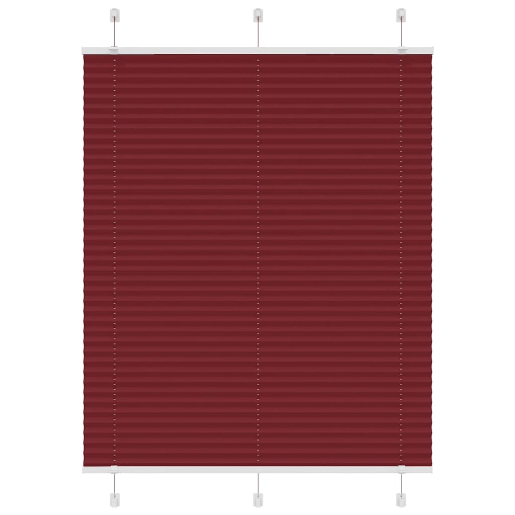 Plissé rolgordijn 105x150cm stofbreedte 104,4cm bordeauxrood