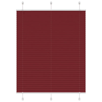Plissé rolgordijn 105x150cm stofbreedte 104,4cm bordeauxrood