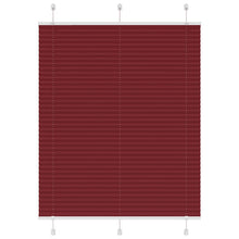 Plissé rolgordijn 110x150cm stofbreedte 109,4cm bordeauxrood