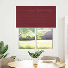 Plissé rolgordijn 110x150cm stofbreedte 109,4cm bordeauxrood