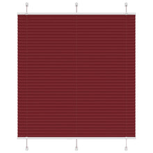 Plissé rolgordijn 115x150cm stofbreedte 114,4cm bordeauxrood