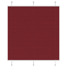 Plissé rolgordijn 120x150cm stofbreedte 119,4cm bordeauxrood