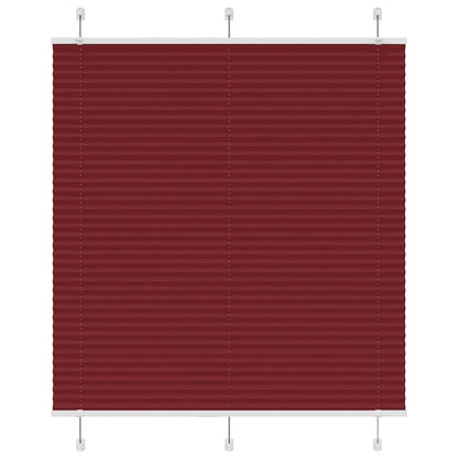 Plissé rolgordijn 120x150cm stofbreedte 119,4cm bordeauxrood
