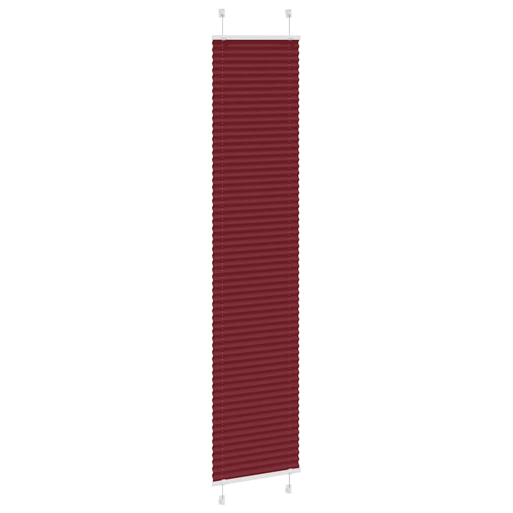 Plissé rolgordijn 40x200 cm stofbreedte 39,4 cm bordeauxrood