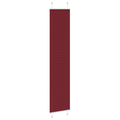 Plissé rolgordijn 40x200 cm stofbreedte 39,4 cm bordeauxrood