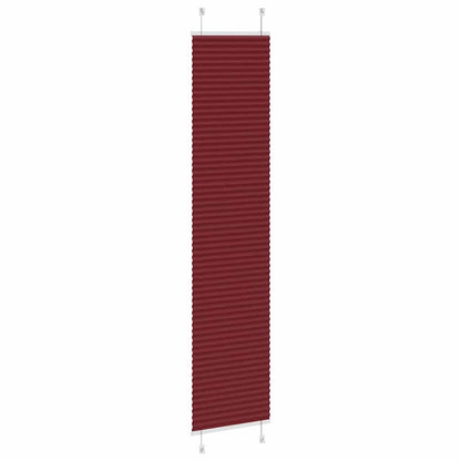 Plissé rolgordijn 40x200 cm stofbreedte 39,4 cm bordeauxrood