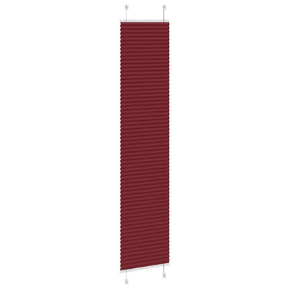 Plissé rolgordijn 45x200 cm stofbreedte 44,4 cm bordeauxrood