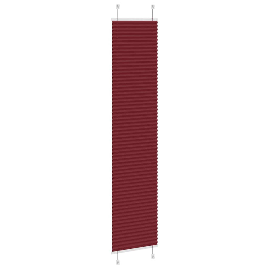 Plissé rolgordijn 45x200 cm stofbreedte 44,4 cm bordeauxrood